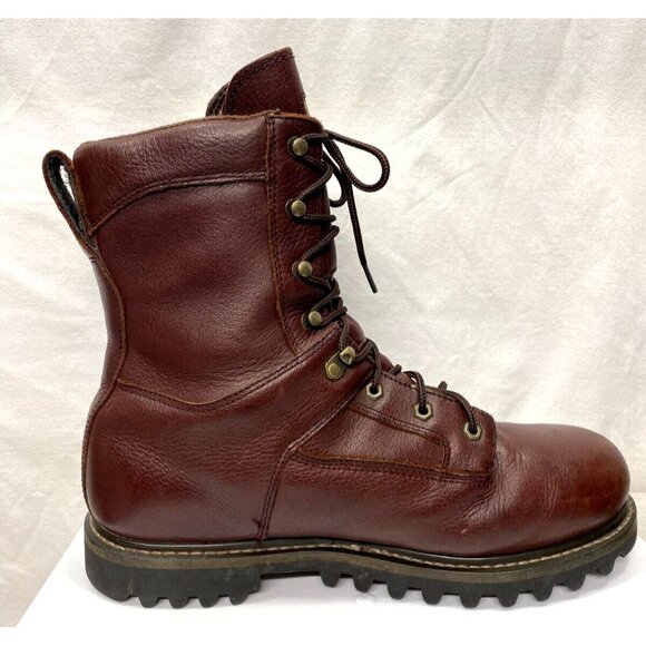 LL Bean Gore-Tex Leather Work Boots Oil Resistant 10" Boot Brown Size 12 - Picture 6 of 16